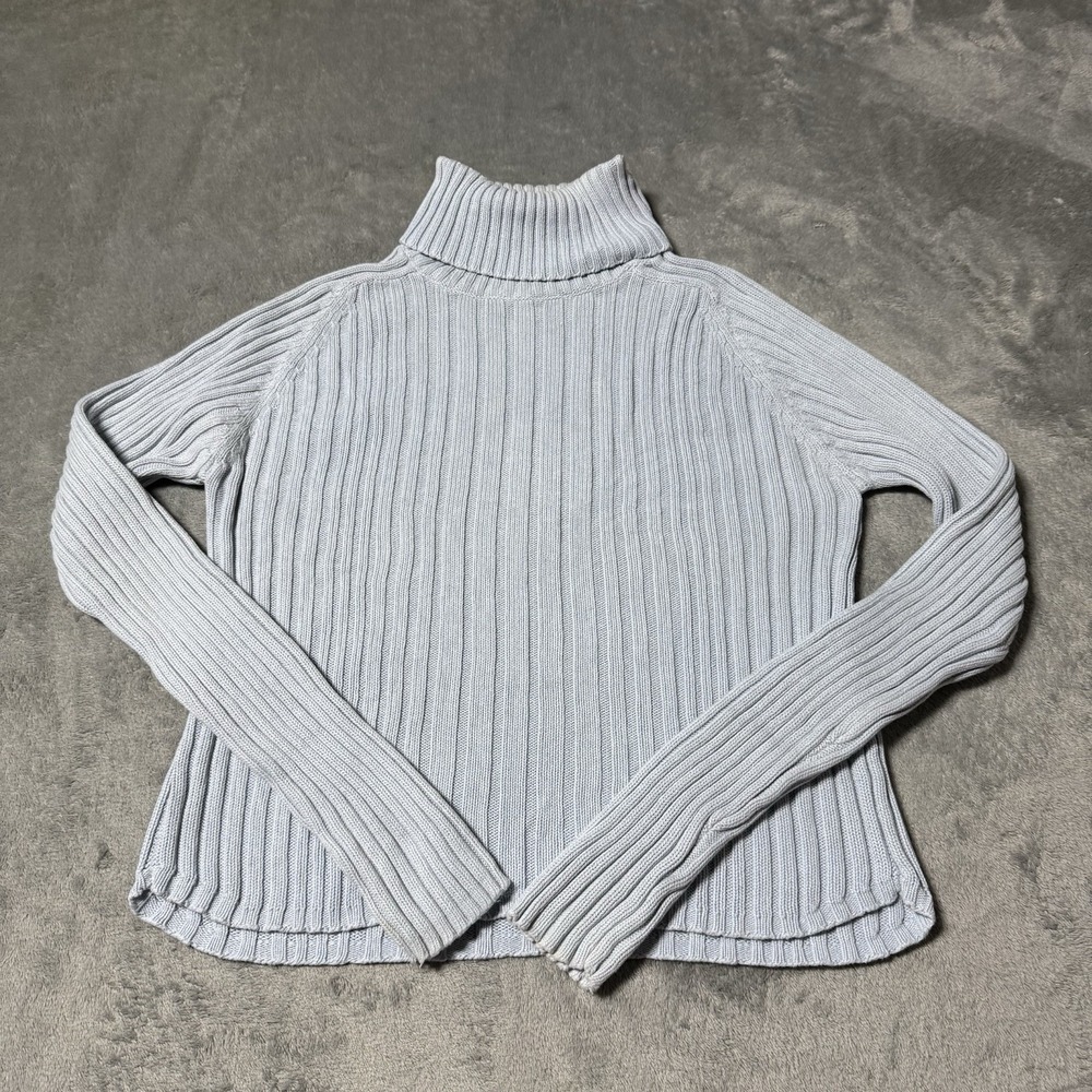 VTG Y2K Energie Womens Longsleeve Knit Turtlneck Sweater Size S Preppy Indie